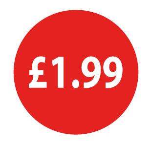 25mm Red Retail Price Labels - Go2products