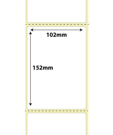 101.6mm x 152.4mm Thermal Transfer Vellum Labels | 25mm Core 500 Per Roll - Go2products