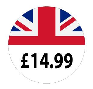 25mm Union Jack Price Labels - Go2products