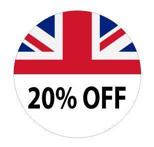 30mm Union Jack Price Labels - Go2products