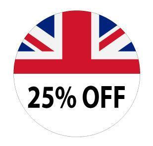 30mm Union Jack Price Labels - Go2products