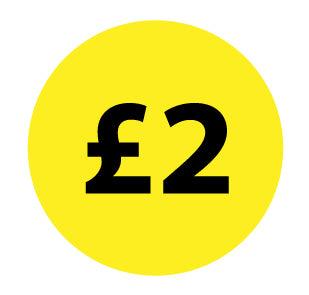 30mm Yellow Retail Price Labels - Go2products