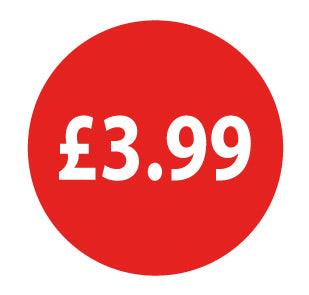 25mm Red Retail Price Labels - Go2products