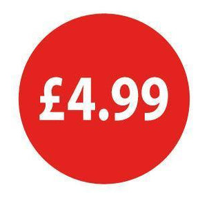 25mm Red Retail Price Labels - Go2products