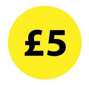 25mm Yellow Retail Price Labels - Go2products