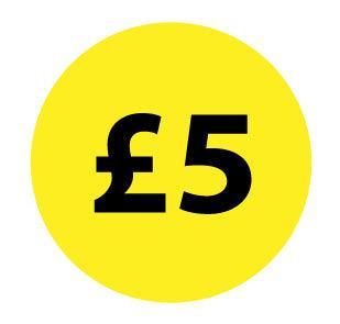 30mm Yellow Retail Price Labels - Go2products