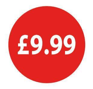 30mm Red Retail Price Labels - Go2products