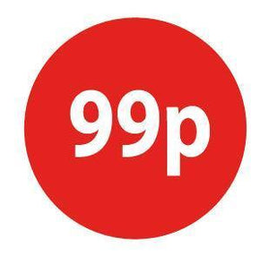 25mm Red Retail Price Labels - Go2products