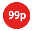 30mm Red Retail Price Labels - Go2products