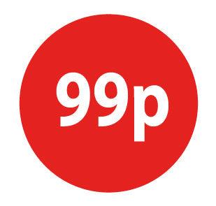 30mm Red Retail Price Labels - Go2products