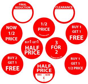 50mm Sale Stickers - Go2products